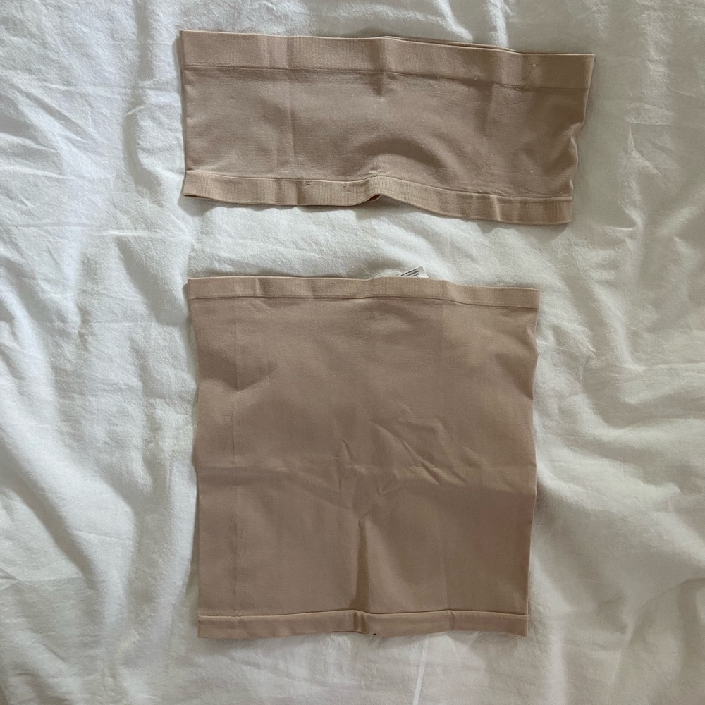 nude elastic slip set
